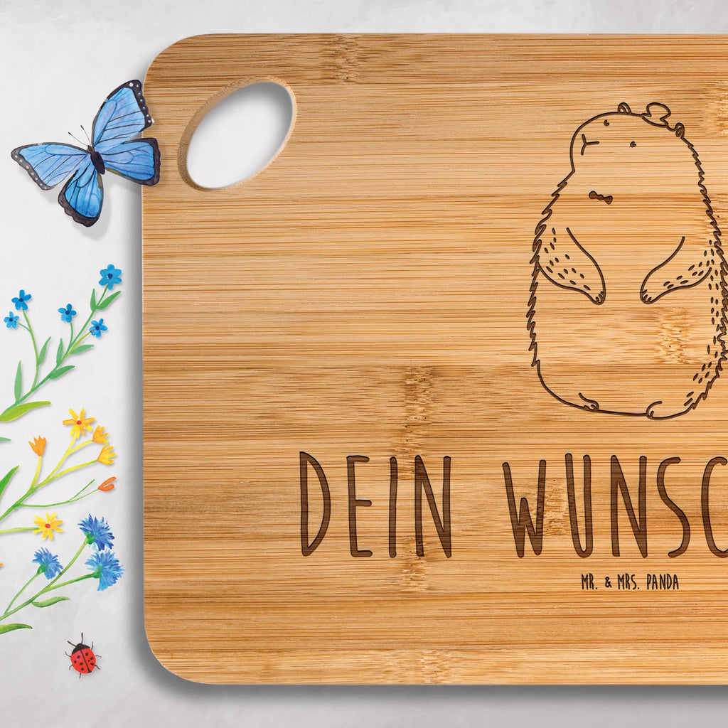 Personalized Cutting Board Groundhog small animals, cute, funny, cute animal motives, hand drawn, small world, funny sayings, good mood, happy, gifts, gift ideas, special gifts, animal lover, card, respect, decency, Groundhog, etiquette, friendliness, cheerfulness