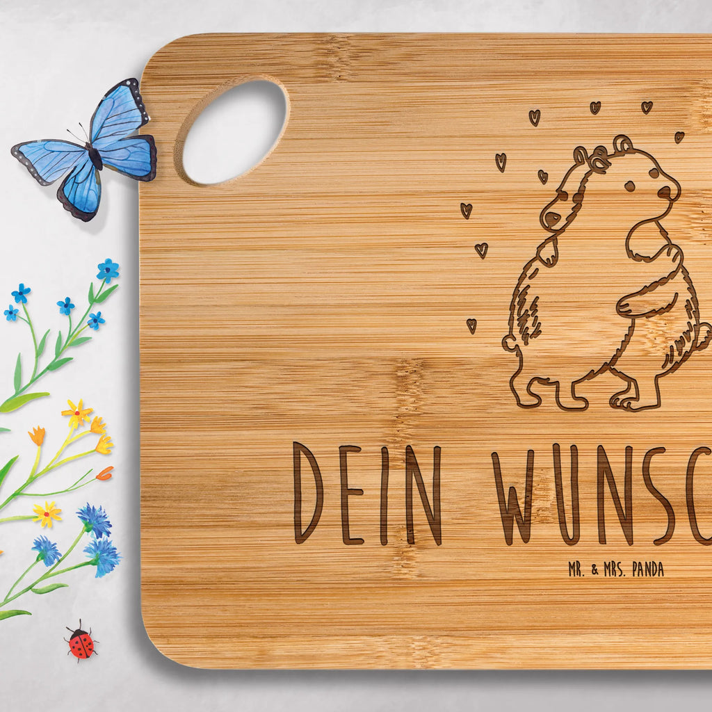 Spersonalizowana deska do krojenia Niedźwiedź polarny obejmować Motywy zwierzęce, dobra energia, zabawne powiedzonka, zwierzęta