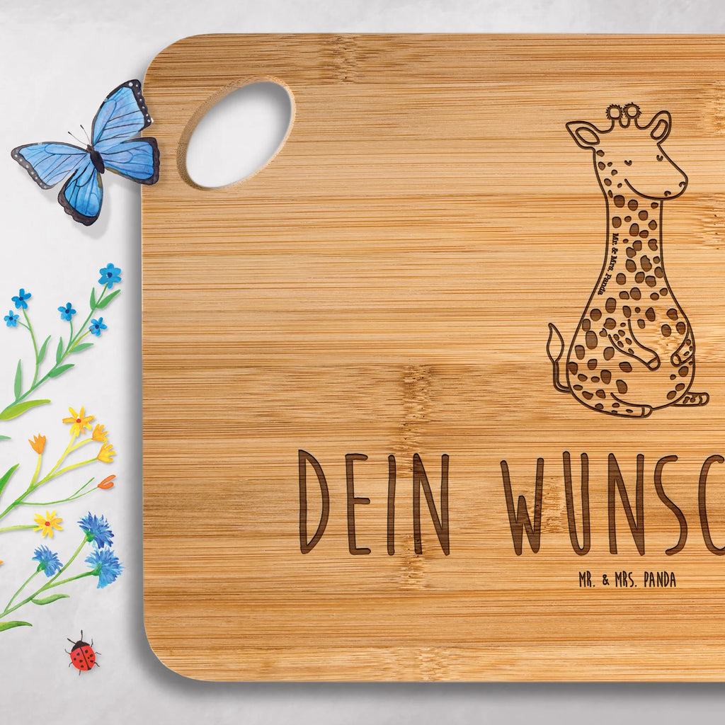 Personalized Cutting Board giraffe Satisfied Africa, Happiness, Giraffe, Adventure