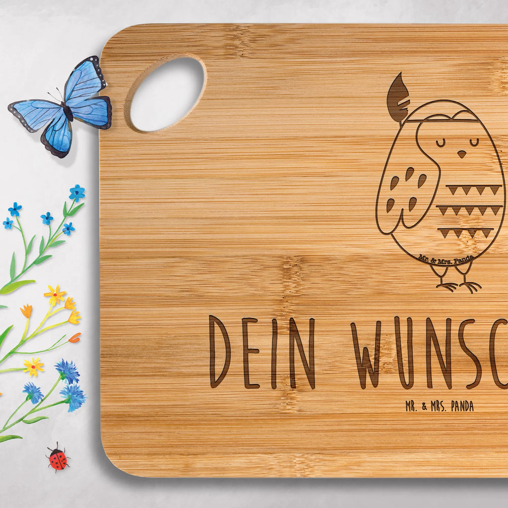 Personalized Cutting Board Owl feather headdress owl, forest animal, bird, nocturnal, gift ideas, birthday present, illustrated, funny, romantic gift, owl decor, Owl, Travel saying, Beautiful saying, Decoration, Owl decoration, Feather decoration, Life is an adventure, Indian saying