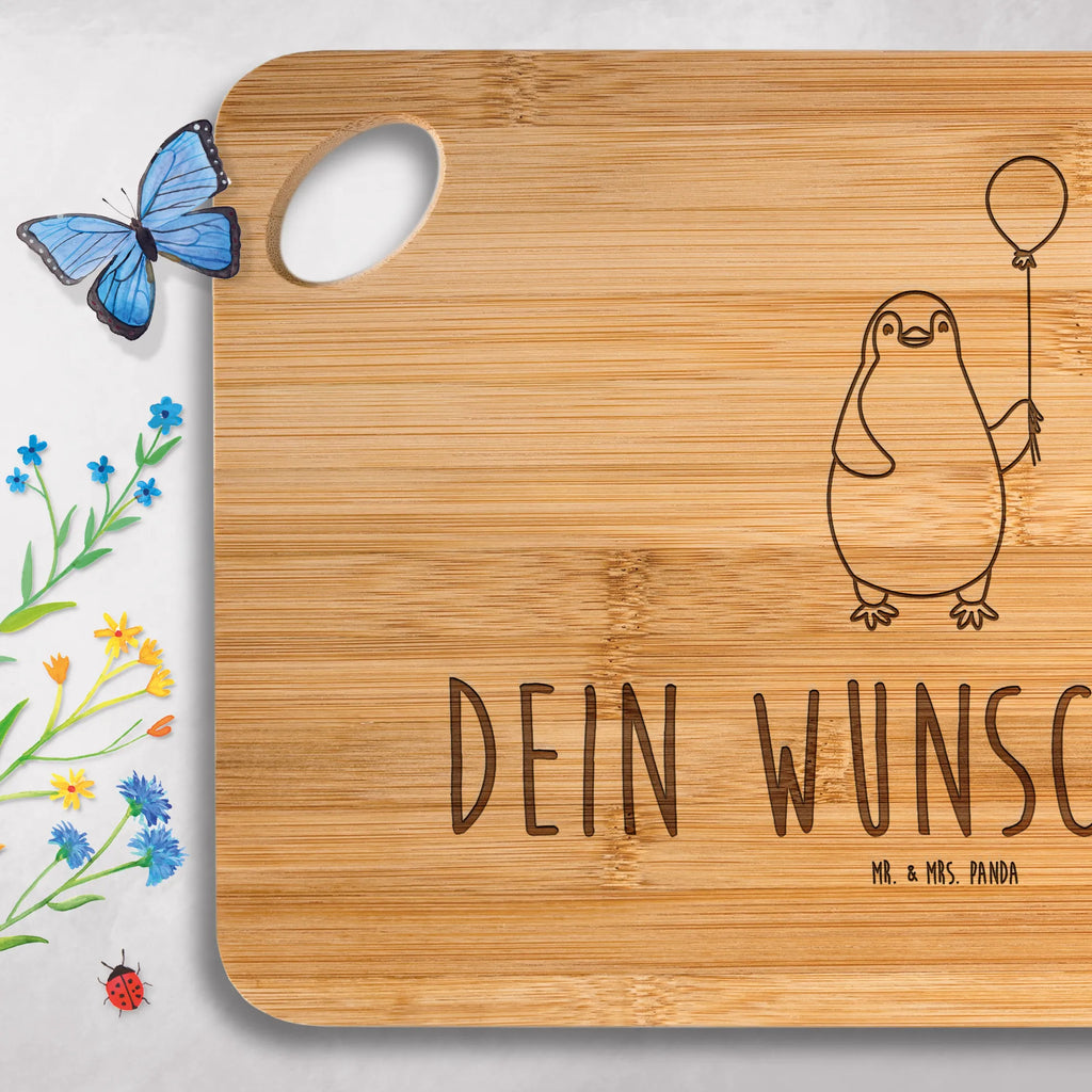 Personalized Cutting Board Penguin balloon Penguin, North Pole, Winter, Penguins, penguins, gift girlfriend, happiness, motivation, love of life, best friend, balloon, love, daydreams, new start, gift idea, new life