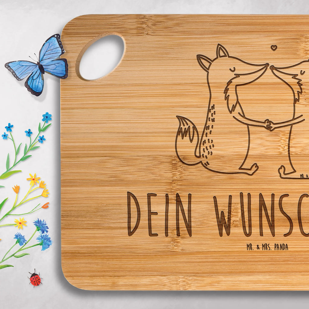Personalized Cutting Board foxes Love fox, foxes, forest wildlife, clever as a fox, animal lover, couple, love, lovers, boyfriend, proof of love, fiancée, girlfriend, husband, marriage, partner, wife
