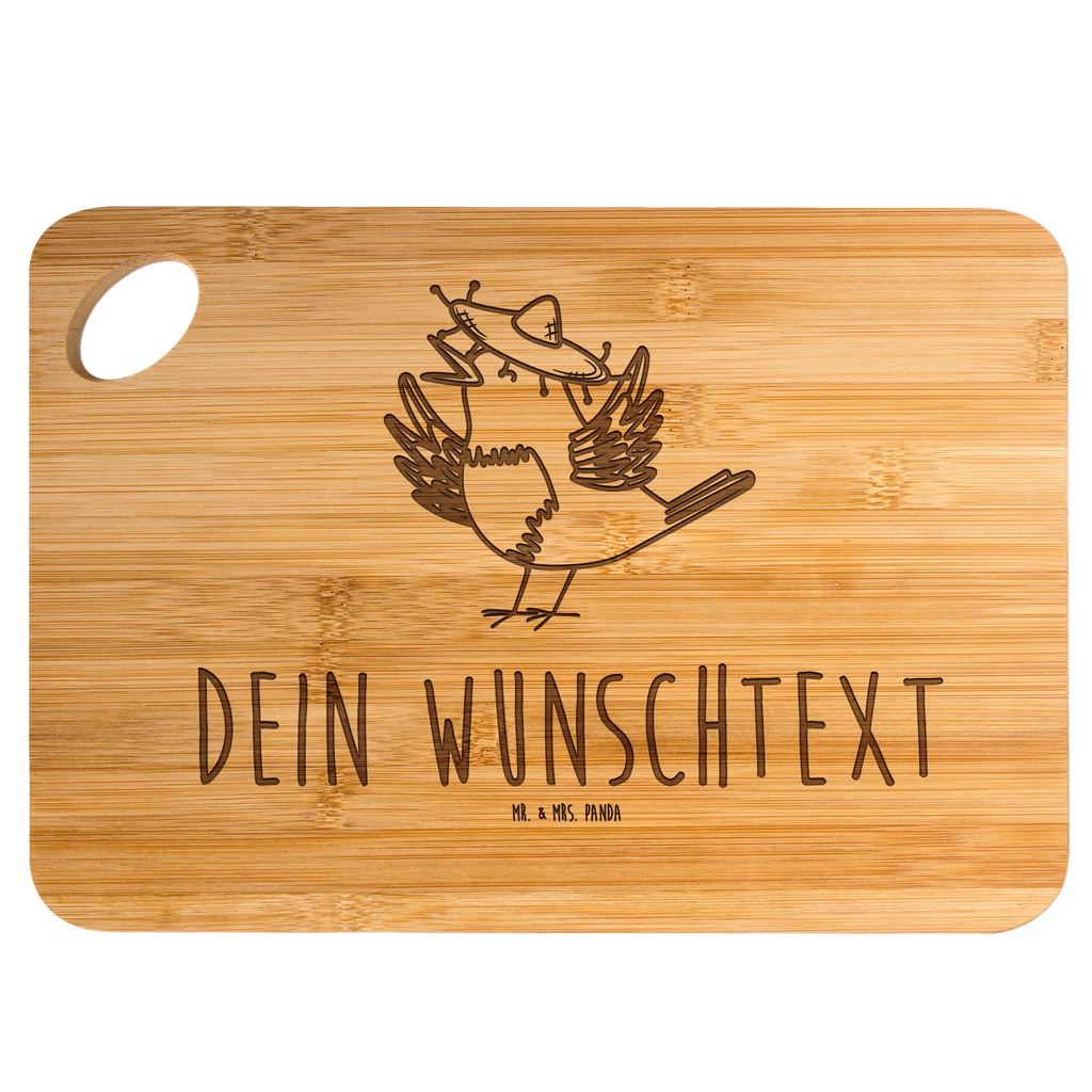 Personalized Cutting Board Crow sombrero small animals, cute, funny, cute animal motives, hand drawn, small world, funny sayings, good mood, happy, gifts, gift ideas, special gifts, animal lover, card, Happiness Saying, Bird, Motivation, Birds, Magpie, Saying positive, Raven, Be happy