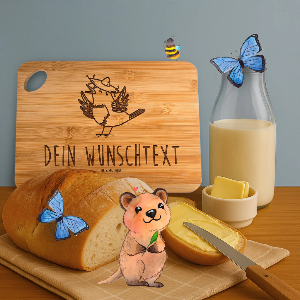 Personalized Cutting Board Crow sombrero small animals, cute, funny, cute animal motives, hand drawn, small world, funny sayings, good mood, happy, gifts, gift ideas, special gifts, animal lover, card, Happiness Saying, Bird, Motivation, Birds, Magpie, Saying positive, Raven, Be happy