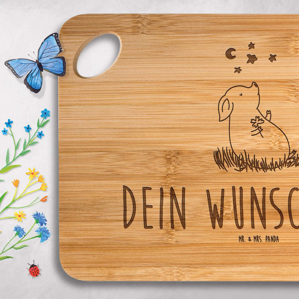Personalized Cutting Board Pig Luck small animals, cute, funny, cute animal motives, hand drawn, small world, funny sayings, good mood, happy, gifts, gift ideas, special gifts, animal lover, card, goals, Lucky bastard. Luck, pig, dreams, stars, asterisks, motivation, piglet, lucky charm