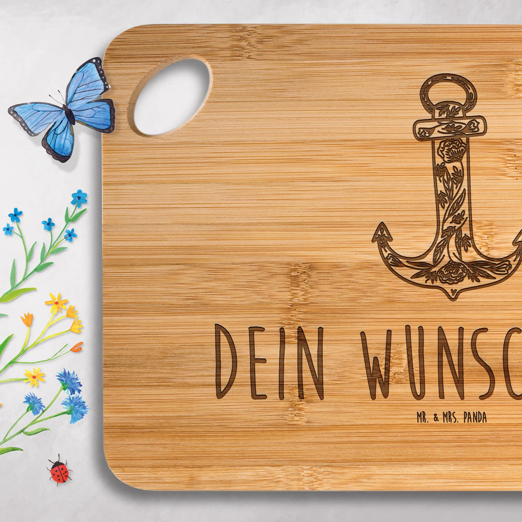 Personalized Cutting Board anchor Blue small animals, cute, funny, cute animal motives, hand drawn, small world, funny sayings, good mood, happy, gifts, gift ideas, special gifts, animal lover, card