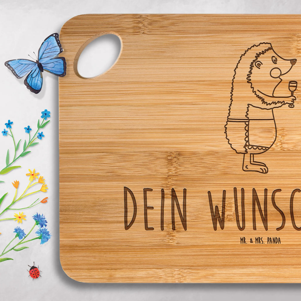 Spersonalizowana deska do krojenia jeż wino Motywy zwierzęce, dobra energia, zabawne powiedzonka, zwierzęta