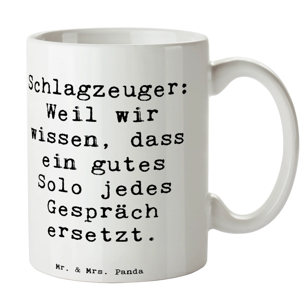 Tasse Spruch Schlagzeug Solo Tasse mit Motiven, Geschenktasse, Kaffeetasse, Keramiktasse, Bürotasse, Teetasse, Porzellantasse, Tasse, Tasse mit Zitaten, Instrumente, Geschenke Musiker, Musikliebhaber