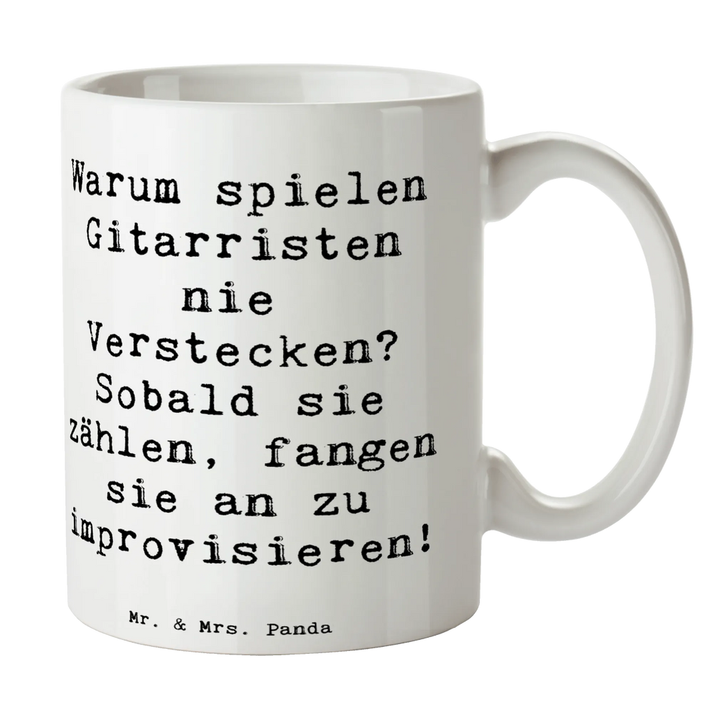 Tasse Spruch Gitarre Improvisation Tasse mit Zitaten, Bürotasse, Tasse mit Motiven, Kaffeetasse, Teetasse, Geschenktasse, Keramiktasse, Tasse, Porzellantasse, Instrumente, Geschenke Musiker, Musikliebhaber