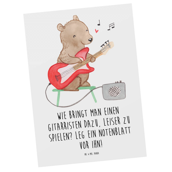 Postkarte Gitarren Trick