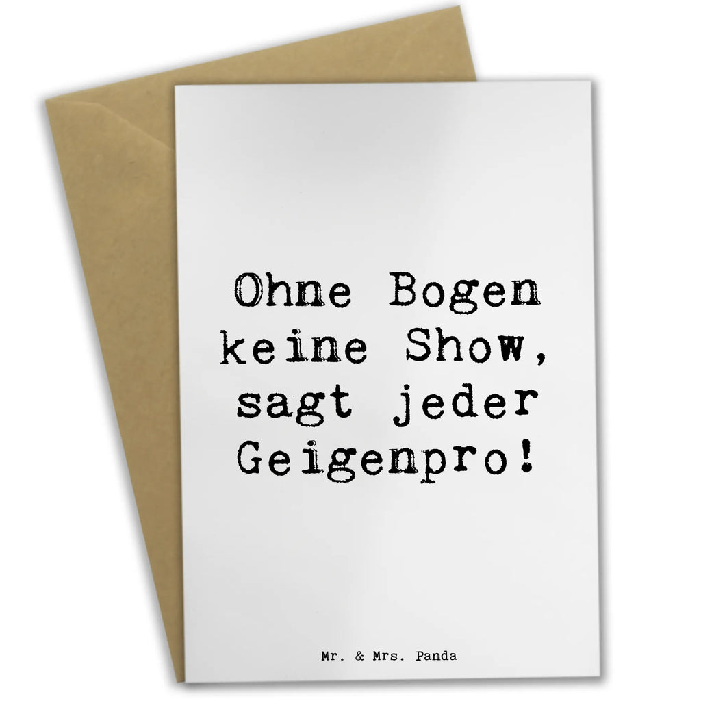 Grußkarte Spruch Geige Bogen Glückwunschkarte, Ansichtskarten, Hochzeitskarte, Geburtstagskarte, Grußkarte, Einladungskarte, Karte, Klappkarte, Instrumente, Geschenke Musiker, Musikliebhaber