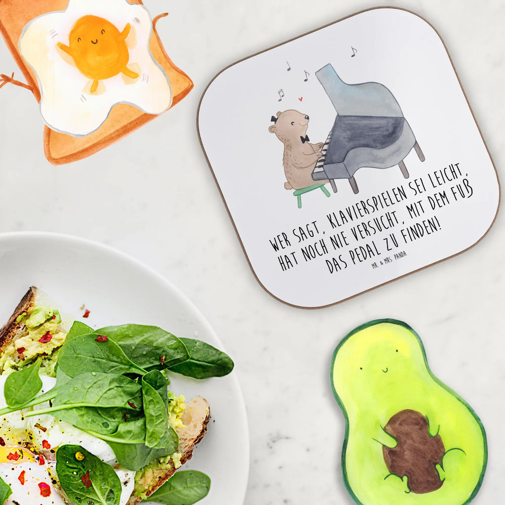 Square coaster Wer sagt, Klavierspielen sei leicht, hat noch nie versucht, mit dem Fuß das Pedal zu finden! Holzuntersetzer, Glasuntersetzer, Untersetzer, Untersetzer aus Holz, Untersetzer Design, Getränkeuntersetzer, Untersetzer für Gläser, Bierdeckel, Untersetzer Gläser, Untersetzer Holz, Korkuntersetzer, Tassen Untersetzer, Instrumente, Geschenke Musiker, Musikliebhaber