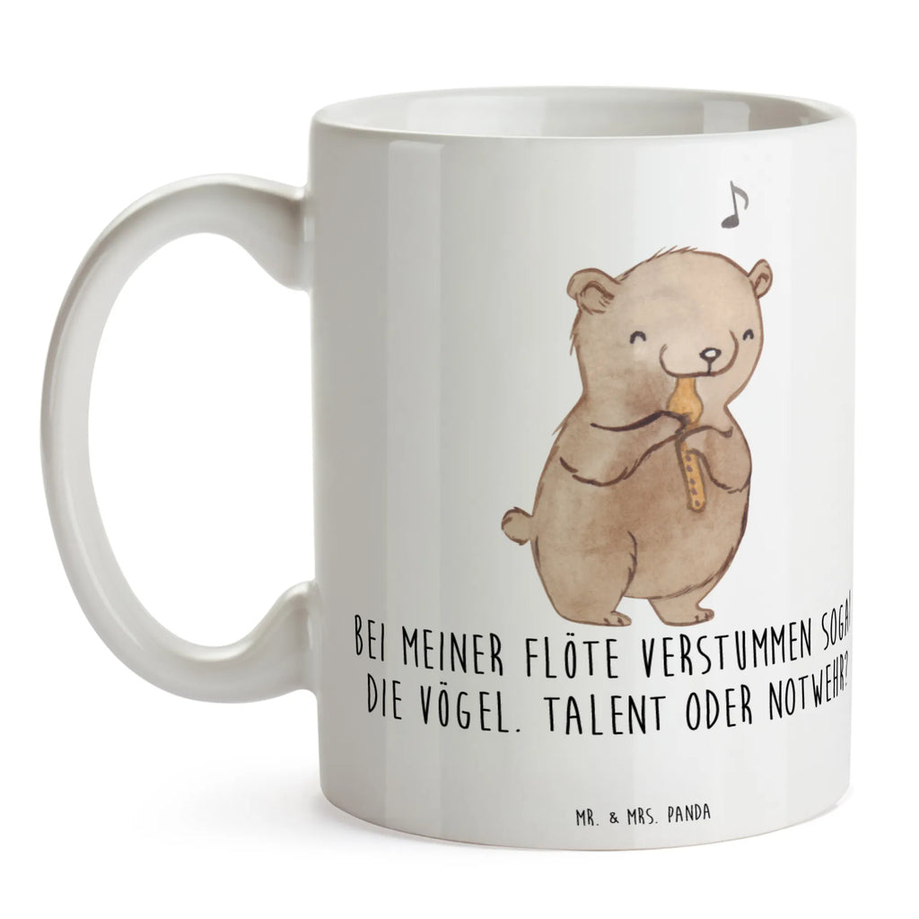 Mug Bei meiner Flöte verstummen sogar die Vögel. Talent oder Notwehr? Tasse mit Motiven, Keramiktasse, Tasse, Teetasse, Tasse mit Zitaten, Porzellantasse, Bürotasse, Kaffeetasse, Geschenktasse, Instrumente, Geschenke Musiker, Musikliebhaber