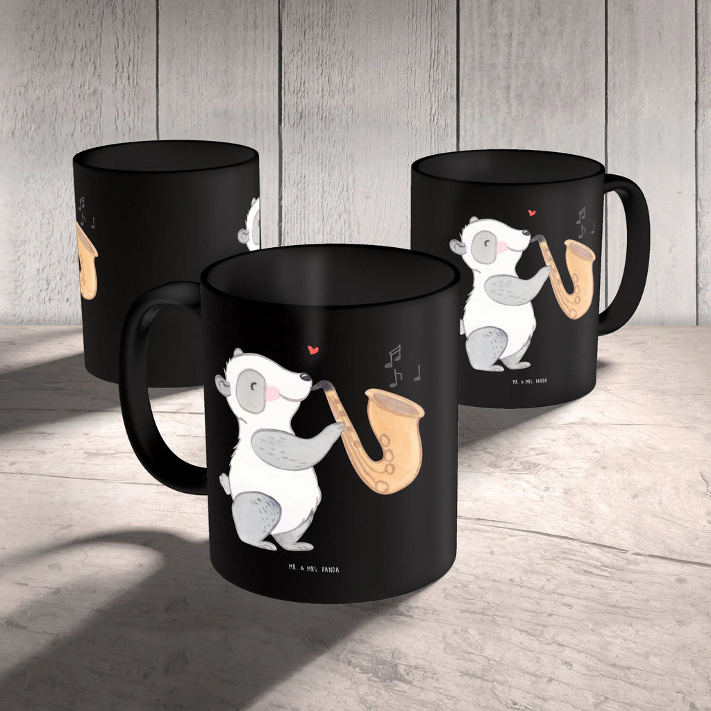 Mug Mit jedem Saxophon-Solo rette ich die Welt ein bisschen vor zu viel Stille! Tasse mit Zitaten, Keramiktasse, Teetasse, Tasse mit Motiven, Bürotasse, Tasse, Porzellantasse, Kaffeetasse, Geschenktasse, Instrumente, Geschenke Musiker, Musikliebhaber