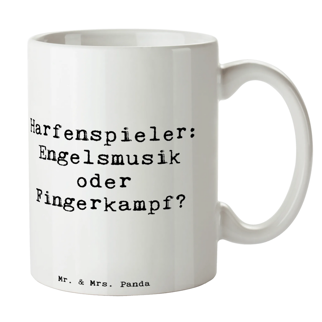 Tasse Spruch Harfe Melodien Bürotasse, Teetasse, Kaffeetasse, Keramiktasse, Tasse, Geschenktasse, Tasse mit Motiven, Porzellantasse, Tasse mit Zitaten, Instrumente, Geschenke Musiker, Musikliebhaber
