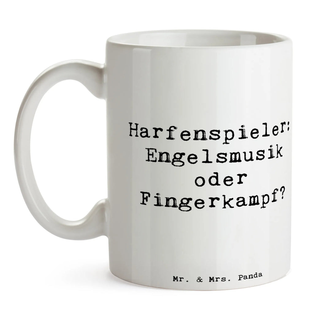 Tasse Spruch Harfe Melodien Bürotasse, Teetasse, Kaffeetasse, Keramiktasse, Tasse, Geschenktasse, Tasse mit Motiven, Porzellantasse, Tasse mit Zitaten, Instrumente, Geschenke Musiker, Musikliebhaber