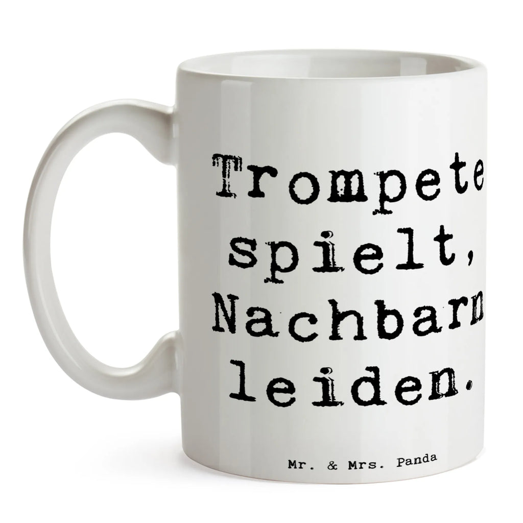 Tasse Spruch Trompete Freude Tasse mit Motiven, Bürotasse, Teetasse, Tasse, Tasse mit Zitaten, Porzellantasse, Kaffeetasse, Keramiktasse, Geschenktasse, Instrumente, Geschenke Musiker, Musikliebhaber