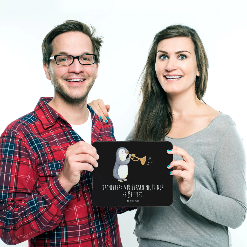 Mouse mat Trompeter: Wir blasen nicht nur heiße Luft! Mauspad, Mousepad, Einzigartiges Mauspad, Arbeitszimmer, Computer zubehör, Büroausstattung, Mauspad Büro, PC Zubehör, Mausunterlage, Designer Mauspad, Instrumente, Geschenke Musiker, Musikliebhaber