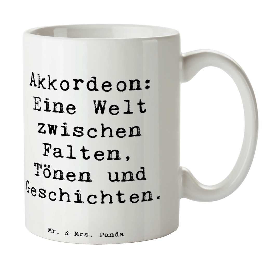 Tasse Spruch Akkordeon: Eine Welt zwischen Falten, Tönen und Geschichten. Kaffeetasse, Keramiktasse, Tasse mit Zitaten, Geschenktasse, Bürotasse, Porzellantasse, Tasse, Tasse mit Motiven, Teetasse, Instrumente, Geschenke Musiker, Musikliebhaber