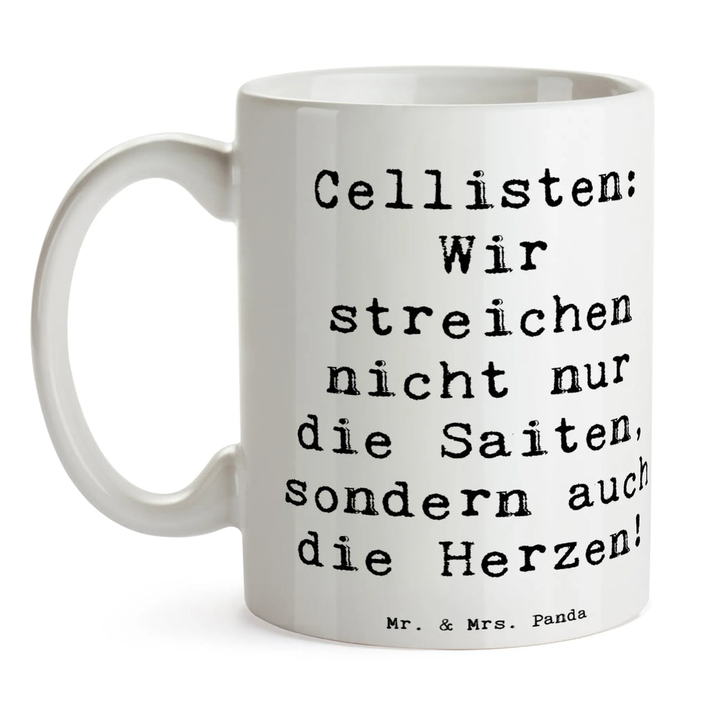 Tasse Spruch Cello Herz Tasse mit Zitaten, Geschenktasse, Teetasse, Kaffeetasse, Tasse mit Motiven, Bürotasse, Porzellantasse, Keramiktasse, Tasse, Instrumente, Geschenke Musiker, Musikliebhaber