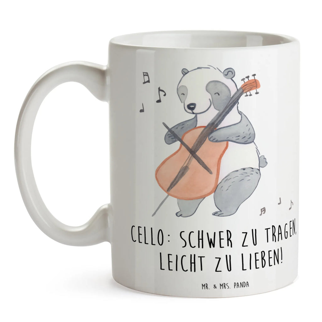 Mug Cello: Schwer zu tragen, leicht zu lieben! Porzellantasse, Tasse mit Motiven, Geschenktasse, Keramiktasse, Tasse, Kaffeetasse, Teetasse, Bürotasse, Tasse mit Zitaten, Instrumente, Geschenke Musiker, Musikliebhaber