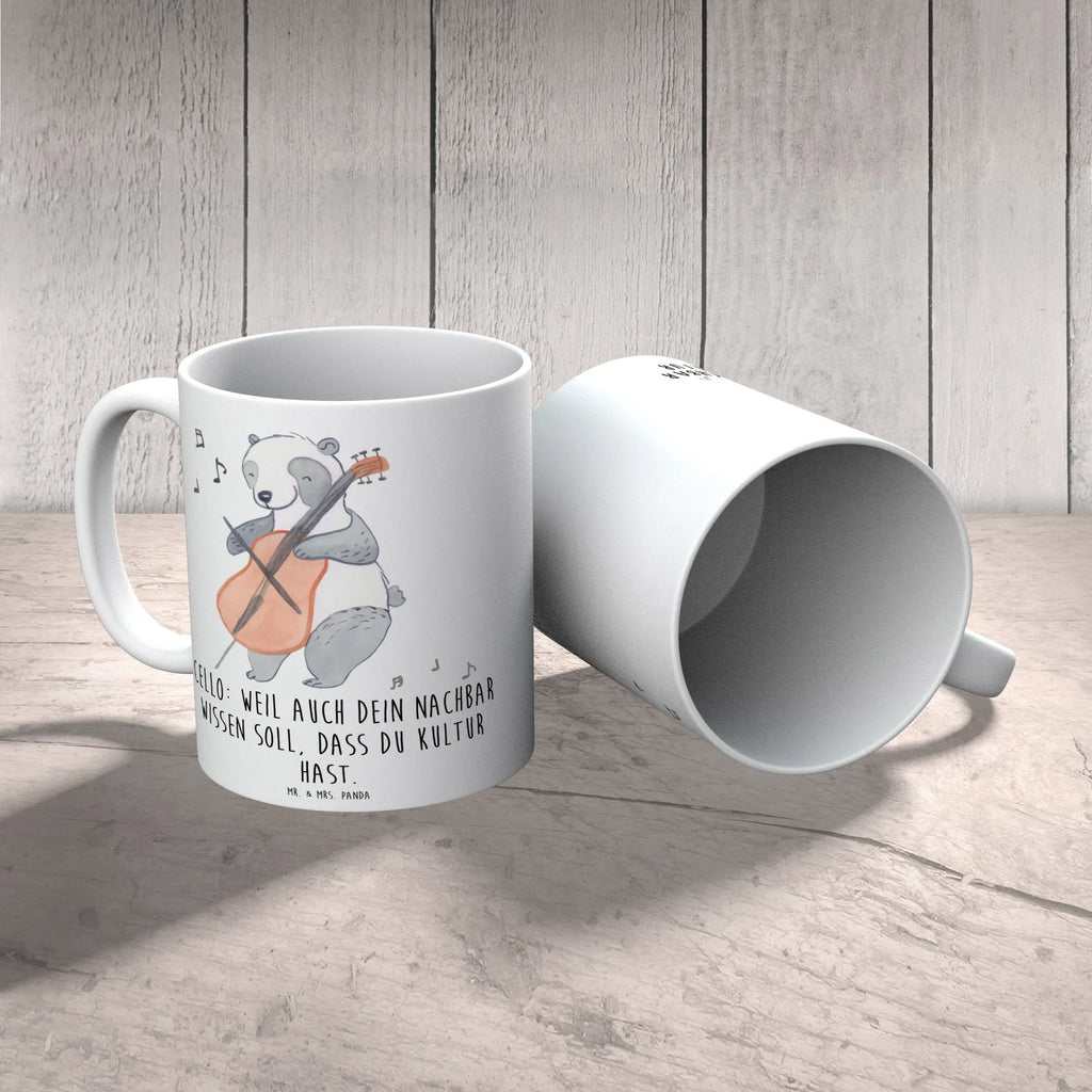 Tasse Cello Kultur Kaffeetasse, Tasse mit Zitaten, Tasse mit Motiven, Teetasse, Porzellantasse, Keramiktasse, Tasse, Geschenktasse, Bürotasse, Instrumente, Geschenke Musiker, Musikliebhaber