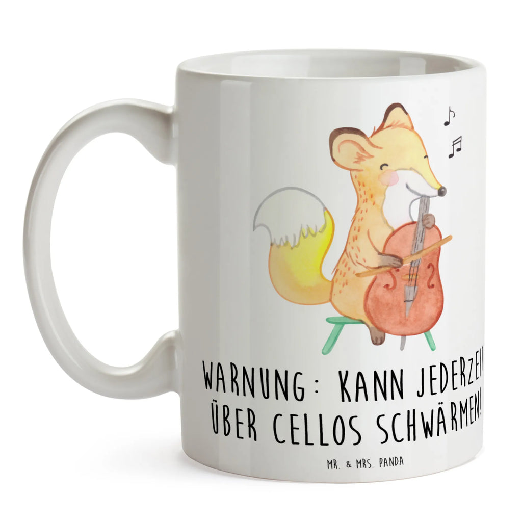 Tasse Cello Schwärmerei Keramiktasse, Teetasse, Tasse mit Zitaten, Tasse mit Motiven, Geschenktasse, Kaffeetasse, Bürotasse, Tasse, Porzellantasse, Instrumente, Geschenke Musiker, Musikliebhaber