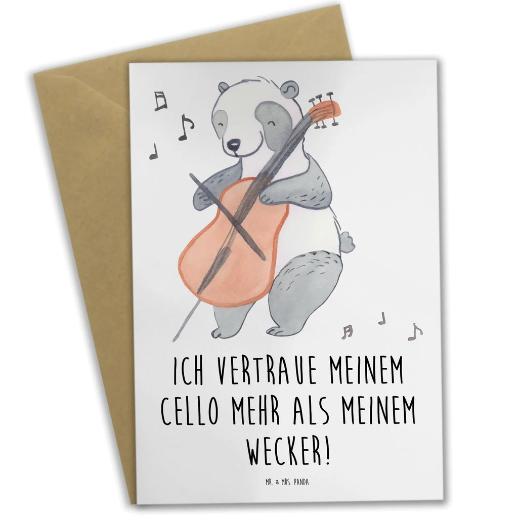 Greetings card Ich vertraue meinem Cello mehr als meinem Wecker! Glückwunschkarte, Geburtstagskarte, Karte, Ansichtskarten, Grußkarte, Einladungskarte, Hochzeitskarte, Klappkarte, Instrumente, Geschenke Musiker, Musikliebhaber