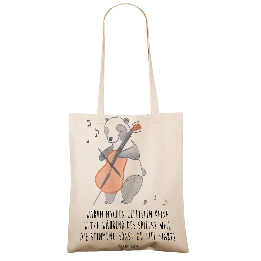 Tote bag Warum machen Cellisten keine Witze während des Spiels? Weil die Stimmung sonst zu tief sinkt! Beuteltasche, Stoffbeutel, Strandtasche, Beutel, Shopper, Tasche, Tragetasche, Umhängetasche, Jutebeutel, Stofftasche, Badetasche, Schultertasche, Jutetasche, Einkaufstasche, Einkaufstüte, Laptoptasche, Instrumente, Geschenke Musiker, Musikliebhaber