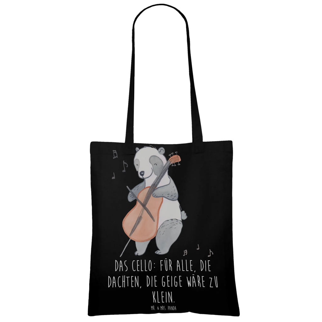 Tote bag Das Cello: Für alle, die dachten, die Geige wäre zu klein. Badetasche, Tragetasche, Stoffbeutel, Laptoptasche, Strandtasche, Stofftasche, Jutebeutel, Einkaufstasche, Einkaufstüte, Beuteltasche, Jutetasche, Shopper, Beutel, Schultertasche, Umhängetasche, Tasche, Instrumente, Geschenke Musiker, Musikliebhaber