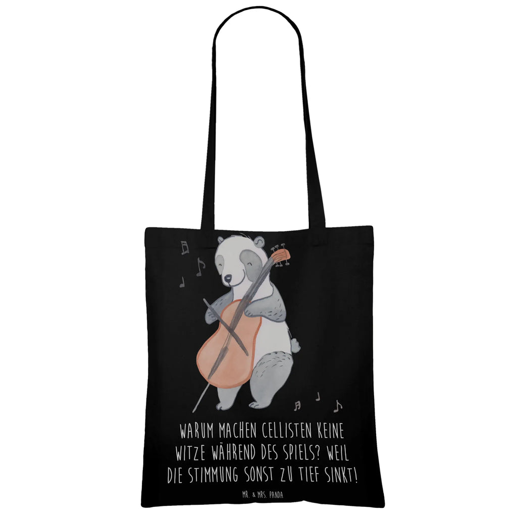 Tote bag Warum machen Cellisten keine Witze während des Spiels? Weil die Stimmung sonst zu tief sinkt! Beuteltasche, Stoffbeutel, Strandtasche, Beutel, Shopper, Tasche, Tragetasche, Umhängetasche, Jutebeutel, Stofftasche, Badetasche, Schultertasche, Jutetasche, Einkaufstasche, Einkaufstüte, Laptoptasche, Instrumente, Geschenke Musiker, Musikliebhaber