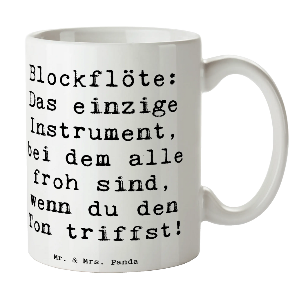 Tasse Spruch Blockflöte Freude Geschenktasse, Bürotasse, Tasse, Tasse mit Zitaten, Porzellantasse, Teetasse, Tasse mit Motiven, Kaffeetasse, Keramiktasse, Instrumente, Geschenke Musiker, Musikliebhaber