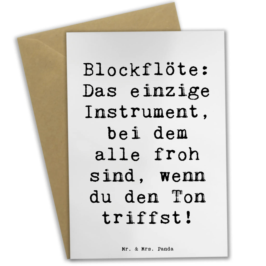 Grußkarte Spruch Blockflöte Freude Ansichtskarten, Geburtstagskarte, Klappkarte, Einladungskarte, Glückwunschkarte, Karte, Hochzeitskarte, Grußkarte, Instrumente, Geschenke Musiker, Musikliebhaber