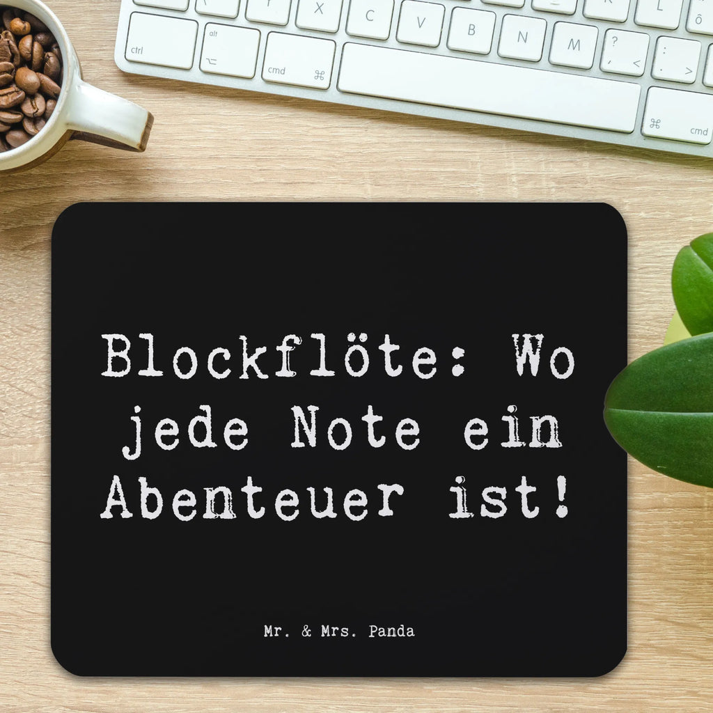 Mauspad Spruch Abenteuer Blockflöte Mausunterlage, Einzigartiges Mauspad, Mauspad, Mousepad, Büroausstattung, PC Zubehör, Arbeitszimmer, Designer Mauspad, Mauspad Büro, Computer zubehör, Instrumente, Geschenke Musiker, Musikliebhaber