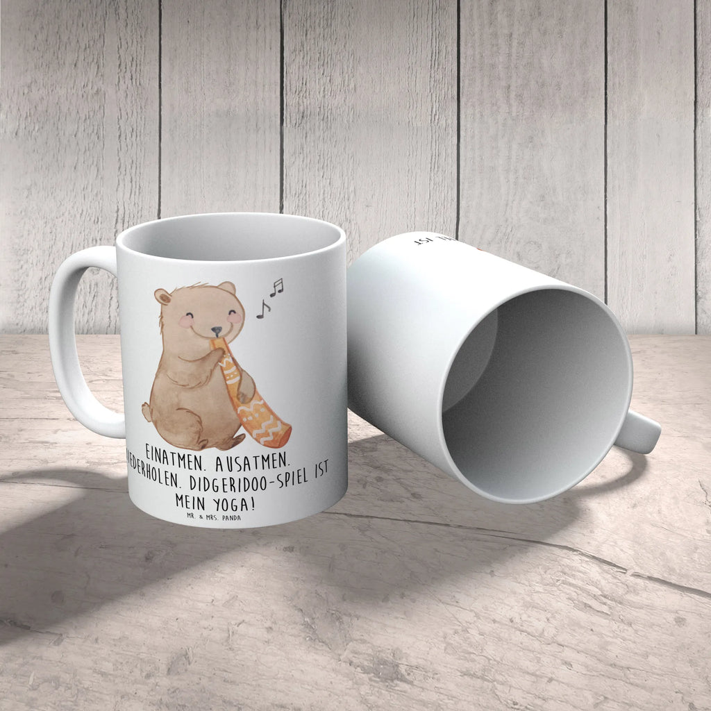 Tasse Didgeridoo Yoga Tasse mit Zitaten, Teetasse, Tasse mit Motiven, Bürotasse, Kaffeetasse, Tasse, Keramiktasse, Geschenktasse, Porzellantasse, Instrumente, Geschenke Musiker, Musikliebhaber