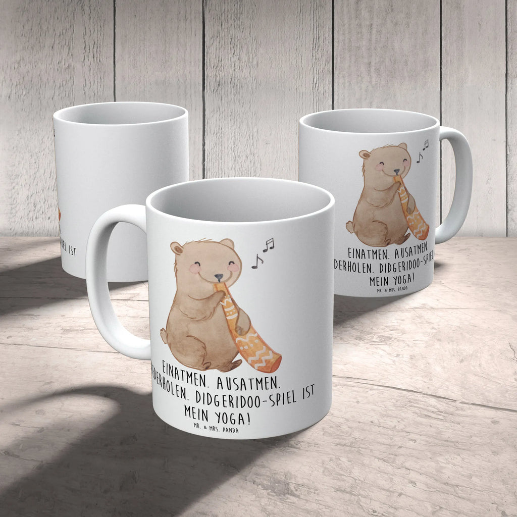 Tasse Didgeridoo Yoga Tasse mit Zitaten, Teetasse, Tasse mit Motiven, Bürotasse, Kaffeetasse, Tasse, Keramiktasse, Geschenktasse, Porzellantasse, Instrumente, Geschenke Musiker, Musikliebhaber