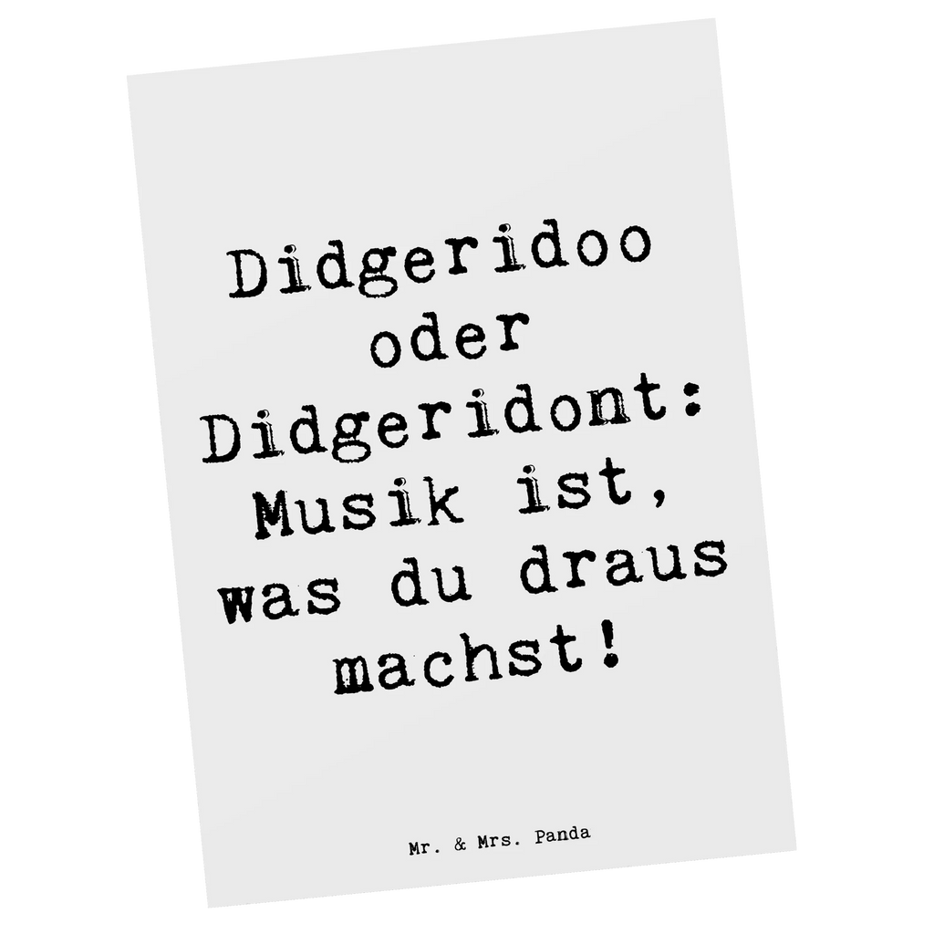 Postkarte Spruch Didgeridoo Musik Ansichtskarten, Geschenkkarte, Geburtstagskarte, Einladung Geburtstag, Einladung, Karte, Einladungskarte, Grußkarte, Postkarte, Dankeskarte, Einladungskarten Geburtstag, Ansichtskarte, Instrumente, Geschenke Musiker, Musikliebhaber