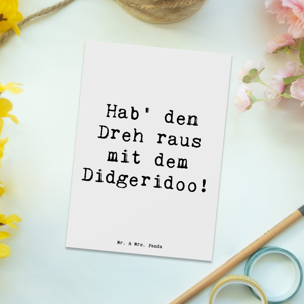 Postkarte Spruch Didgeridoo Dreh Einladung, Grußkarte, Einladung Geburtstag, Geschenkkarte, Ansichtskarten, Karte, Postkarte, Ansichtskarte, Geburtstagskarte, Dankeskarte, Einladungskarte, Einladungskarten Geburtstag, Instrumente, Geschenke Musiker, Musikliebhaber