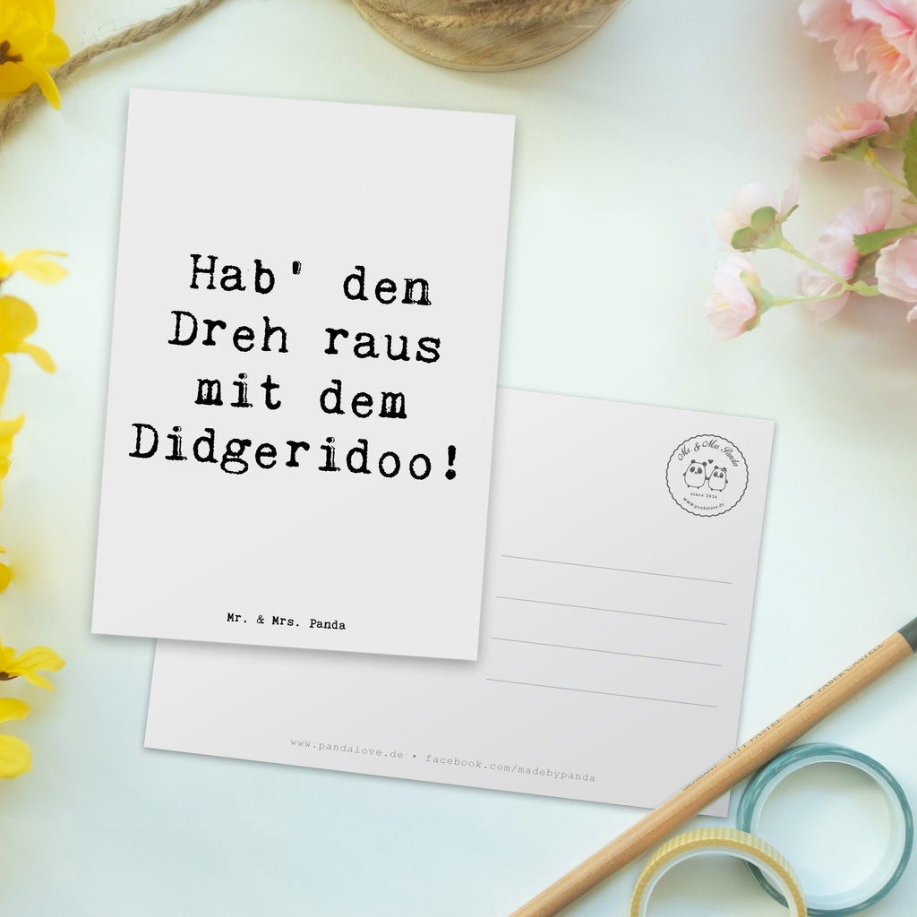 Postkarte Spruch Didgeridoo Dreh Einladung, Grußkarte, Einladung Geburtstag, Geschenkkarte, Ansichtskarten, Karte, Postkarte, Ansichtskarte, Geburtstagskarte, Dankeskarte, Einladungskarte, Einladungskarten Geburtstag, Instrumente, Geschenke Musiker, Musikliebhaber