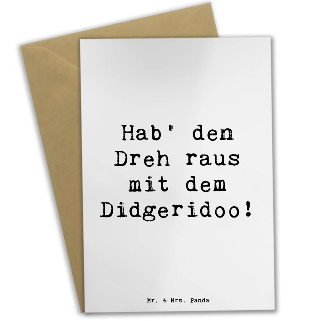 Grußkarte Didgeridoo Technik Grußkarte, Klappkarte, Einladungskarte, Glückwunschkarte, Hochzeitskarte, Geburtstagskarte, Karte, Ansichtskarten, Instrumente, Geschenke Musiker, Musikliebhaber