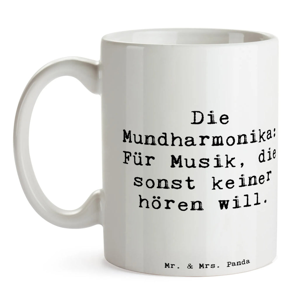 Tasse Spruch Musik Mundharmonika Tasse mit Zitaten, Tasse mit Motiven, Keramiktasse, Teetasse, Porzellantasse, Tasse, Geschenktasse, Kaffeetasse, Bürotasse, Instrumente, Geschenke Musiker, Musikliebhaber