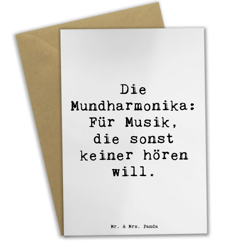 Grußkarte Spruch Musik Mundharmonika Einladungskarte, Geburtstagskarte, Karte, Glückwunschkarte, Grußkarte, Hochzeitskarte, Ansichtskarten, Klappkarte, Instrumente, Geschenke Musiker, Musikliebhaber