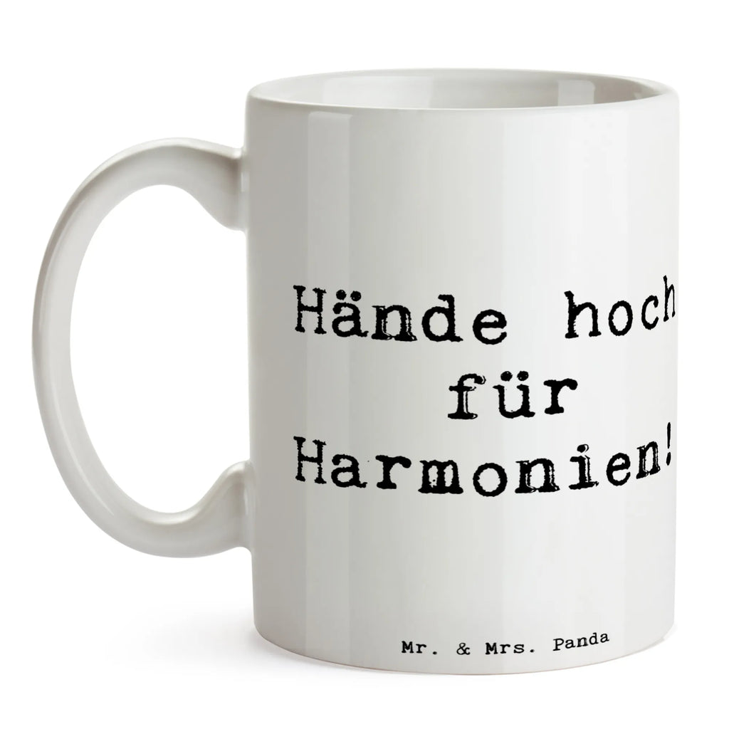 Tasse Spruch Theremin Harmonie Tasse mit Motiven, Geschenktasse, Kaffeetasse, Tasse mit Zitaten, Porzellantasse, Tasse, Bürotasse, Keramiktasse, Teetasse, Instrumente, Geschenke Musiker, Musikliebhaber