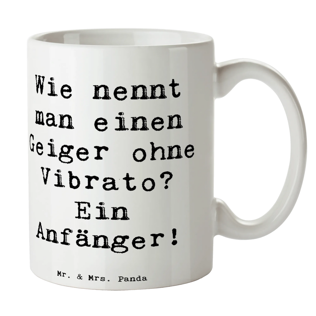 Tasse Spruch Violine Anfänger Porzellantasse, Tasse, Geschenktasse, Kaffeetasse, Tasse mit Zitaten, Bürotasse, Teetasse, Tasse mit Motiven, Keramiktasse, Instrumente, Geschenke Musiker, Musikliebhaber