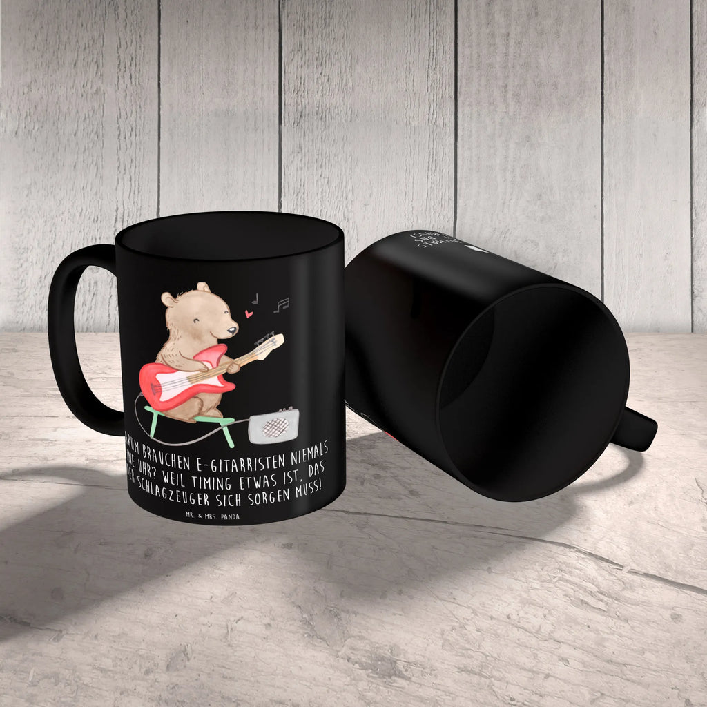 Tasse E-Gitarre Timing Teetasse, Bürotasse, Keramiktasse, Kaffeetasse, Tasse mit Motiven, Porzellantasse, Geschenktasse, Tasse mit Zitaten, Tasse, Instrumente, Geschenke Musiker, Musikliebhaber