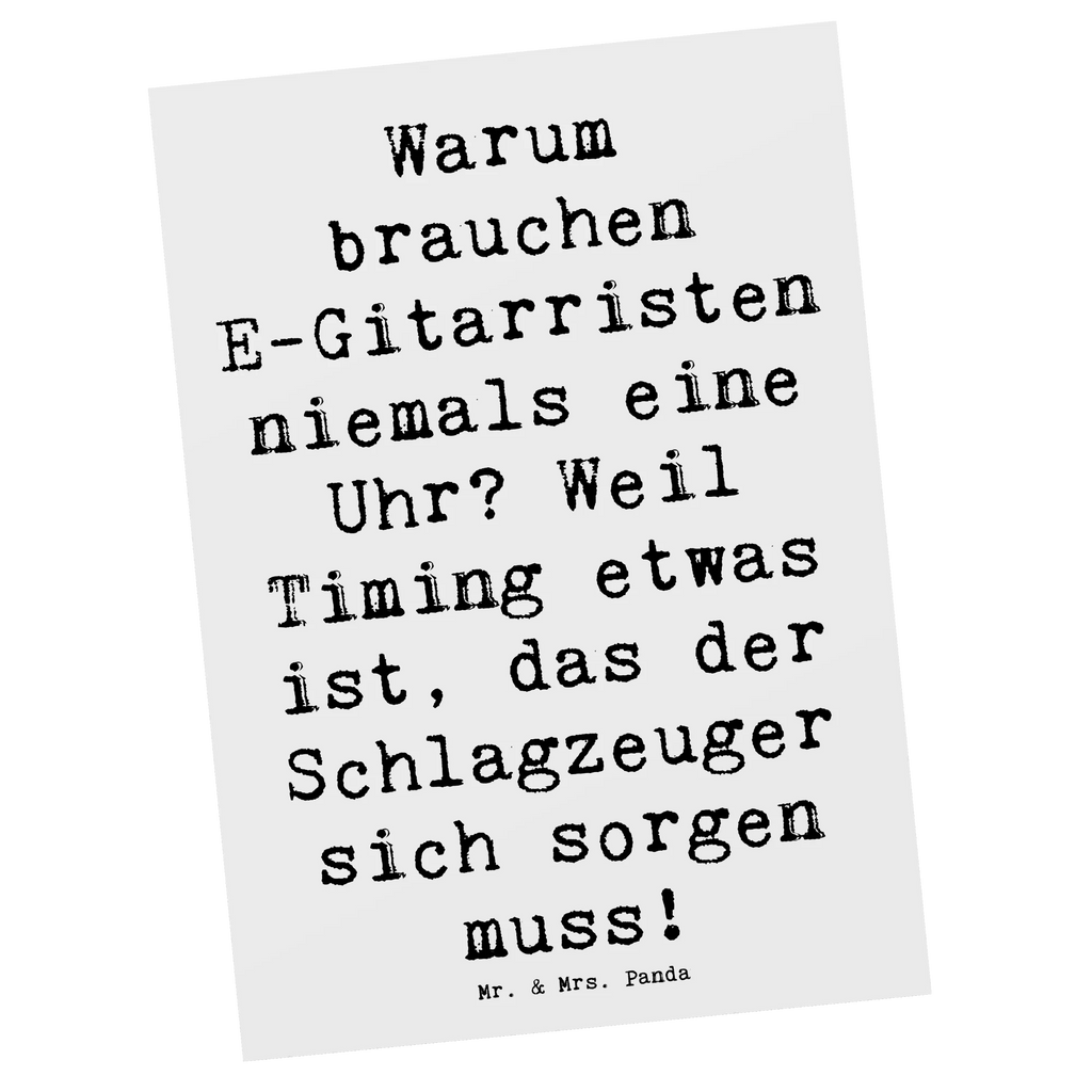 Postkarte Spruch E-Gitarre Timing Dankeskarte, Karte, Geburtstagskarte, Einladungskarte, Einladung Geburtstag, Ansichtskarten, Grußkarte, Ansichtskarte, Einladung, Postkarte, Geschenkkarte, Einladungskarten Geburtstag, Instrumente, Geschenke Musiker, Musikliebhaber