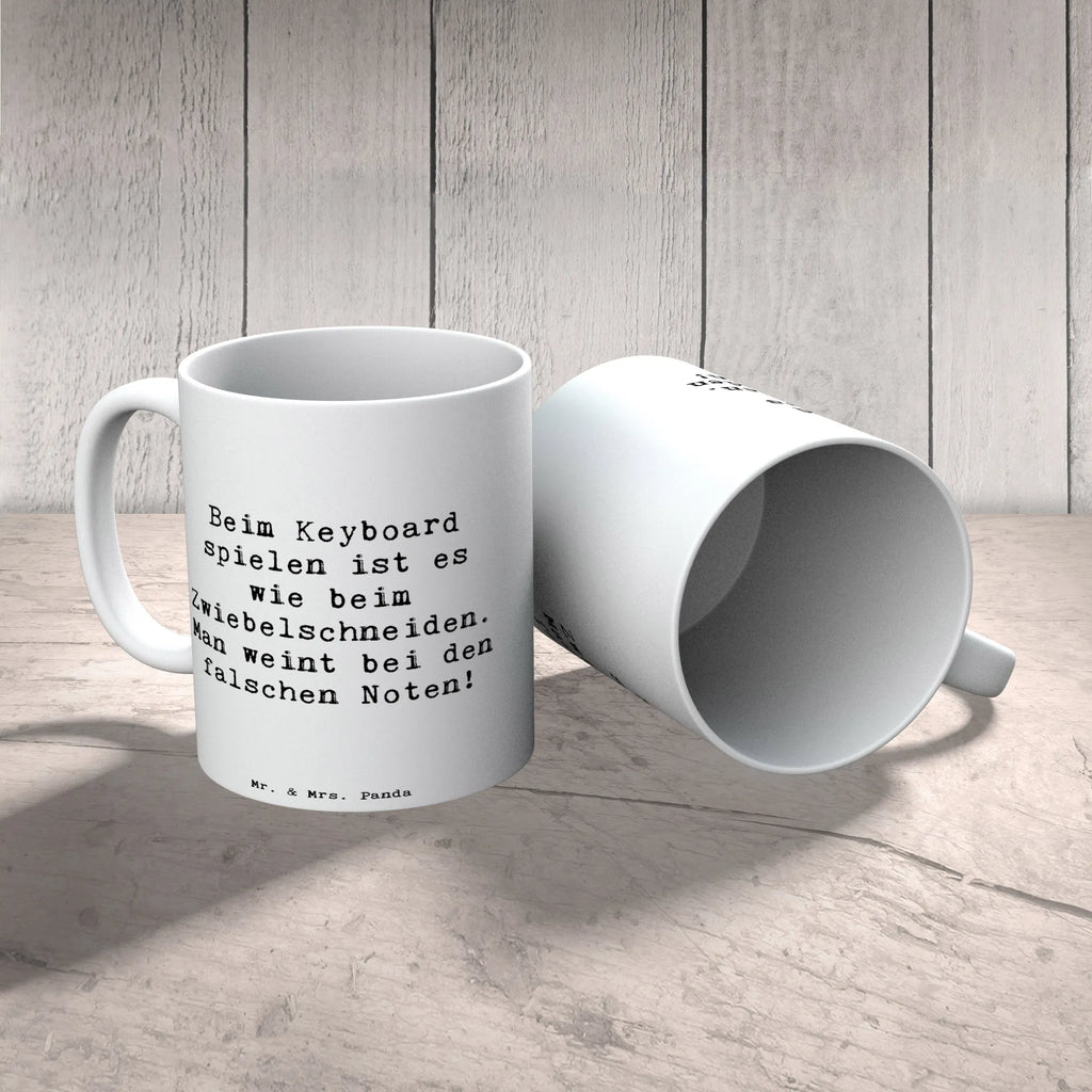 Tasse Spruch Keyboard Tränen Geschenktasse, Tasse mit Zitaten, Bürotasse, Teetasse, Kaffeetasse, Porzellantasse, Keramiktasse, Tasse, Tasse mit Motiven, Instrumente, Geschenke Musiker, Musikliebhaber