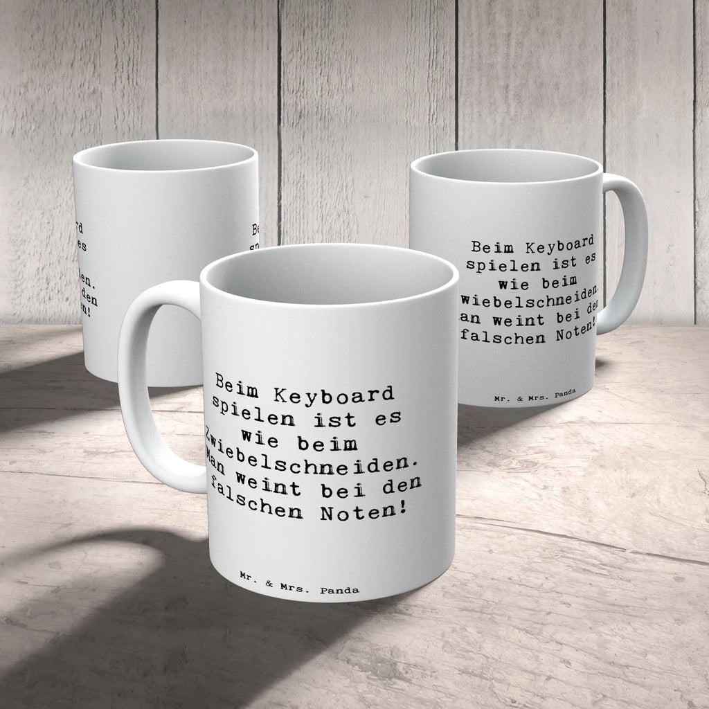 Tasse Spruch Keyboard Tränen Geschenktasse, Tasse mit Zitaten, Bürotasse, Teetasse, Kaffeetasse, Porzellantasse, Keramiktasse, Tasse, Tasse mit Motiven, Instrumente, Geschenke Musiker, Musikliebhaber