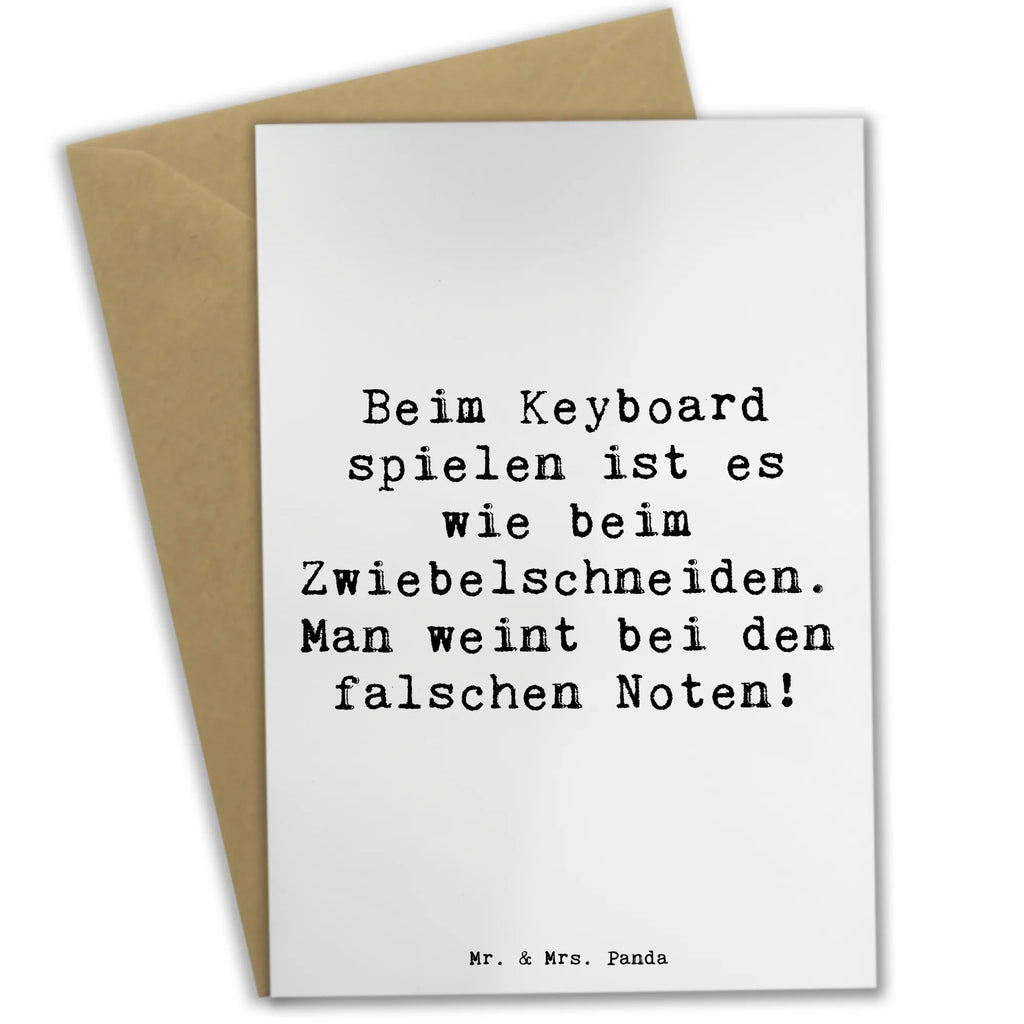 Grußkarte Spruch Keyboard Tränen Ansichtskarten, Glückwunschkarte, Grußkarte, Karte, Hochzeitskarte, Klappkarte, Geburtstagskarte, Einladungskarte, Instrumente, Geschenke Musiker, Musikliebhaber