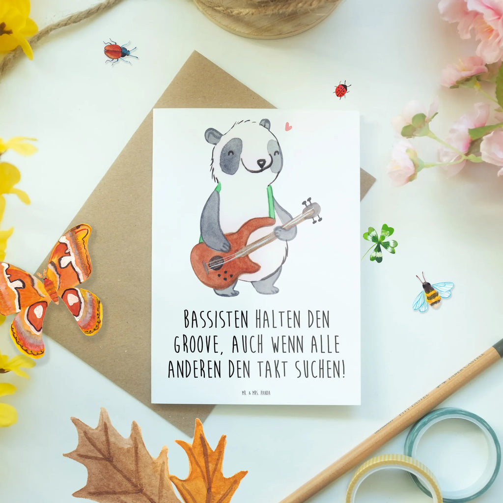 Greetings card Bassisten halten den Groove, auch wenn alle anderen den Takt suchen! Hochzeitskarte, Einladungskarte, Grußkarte, Geburtstagskarte, Klappkarte, Glückwunschkarte, Karte, Ansichtskarten, Instrumente, Geschenke Musiker, Musikliebhaber